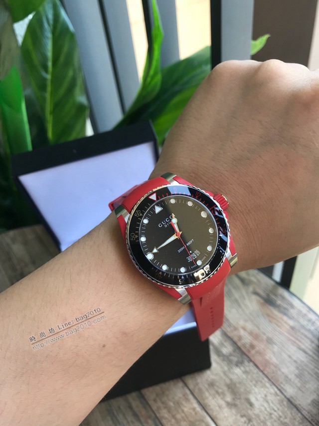 古馳手錶 Gucci專櫃2018最新款瑞士石英腕表 男女通用  gjs2243